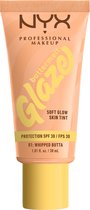 NYX Professional Makeup Fond de teint Whipped Butta Buttermelt Glaze - Tenue jusqu'à 12 heures - Protection SPF 30 - 1 - 30 ml