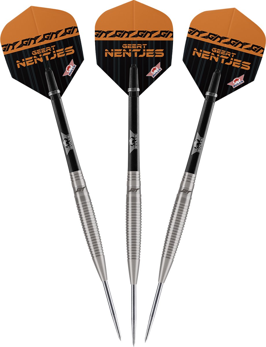 Bull's Geert Nentjes 80% Tungsten - 23 gram - Steeltip Dartpijlen