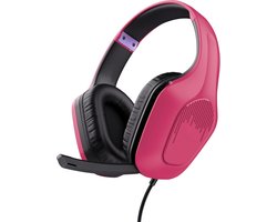 StayPowered Gaming Headset - Meeslepende Audio en Ultiem Comfort voor Lange Gamesessies - 50mm Drivers - Inklapbare Microfoon - Verstelbare Hoofdband - Zachte Over-Ear Kussens - 3.5mm Aansluiting - 2m Kabel - Roze - Levering Sneller dan Aangegeven!