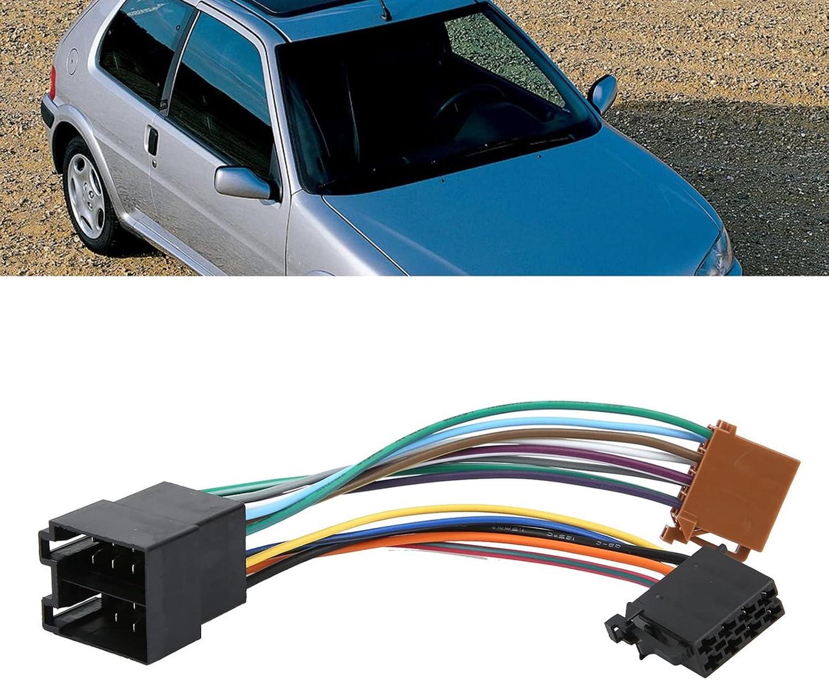 Adaptateur de Faisceau de Câblage, Kit Audio Stéréo pour 307 Stéréo Iso Car 107 Adaptateur Iso 106 206 306 405 406 607