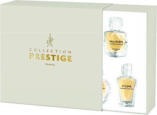 Luxe Franse Eau de Parfum- Collection Prestige - een schitterende luxe parfum miniaturen set - met 5 grote miniaturen van 10 ml