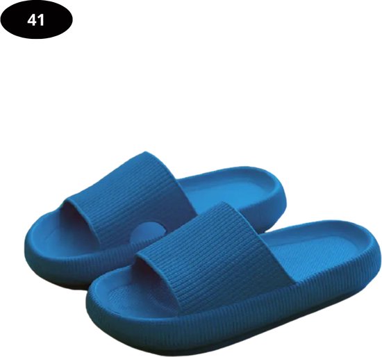 Chaussons de bain Bovista Femme & Homme - Confortables - Tongs - Sauna - Été - Blauw - Taille 41