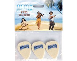 Mahalo FP-32 Vilten Plectra Medium 3-Pack Voor Ukulele
