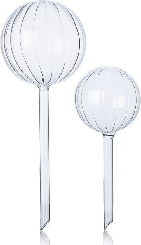 Earnmore 4 stuks bewateringsballen voor planten, automatisch bewateringssysteem voor planten, geschikt voor het bewateren van binnen en buiten, groen en transparant