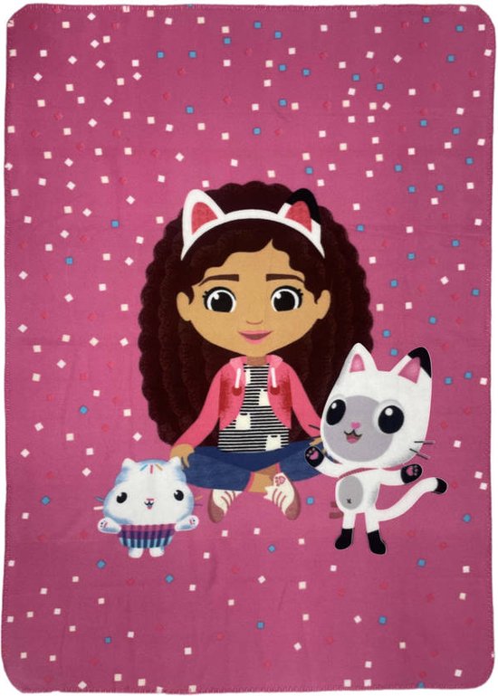 Foto: Gabby s dollhouse fleece deken 100x140cm plaid 