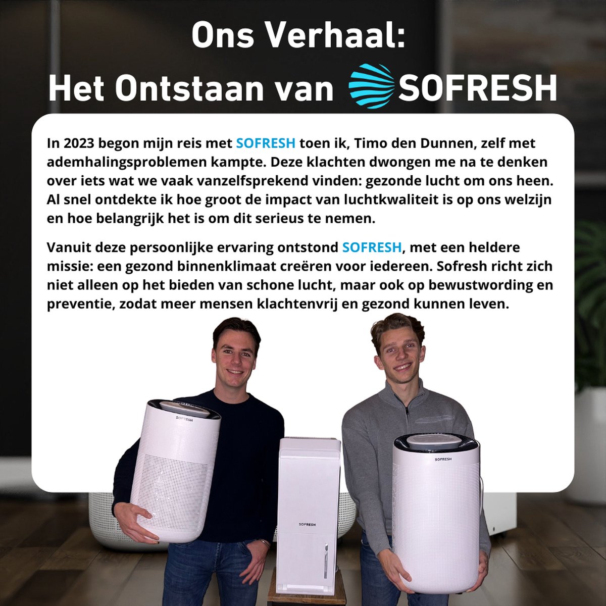 Luchtontvochtiger - Ontvochtigt 10L per Dag - Was-droog Functie - Wit