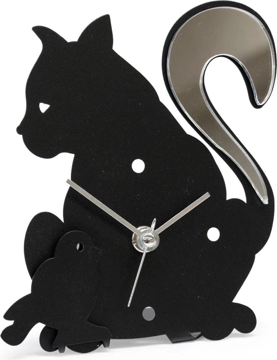 Tafelklok met kat modern design