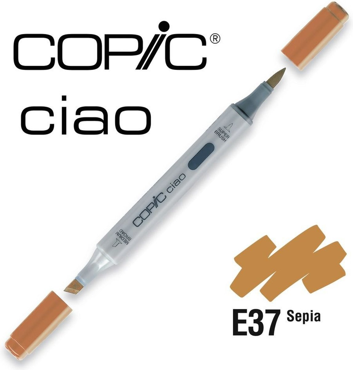 Copic Ciao Marker E37 Sepia