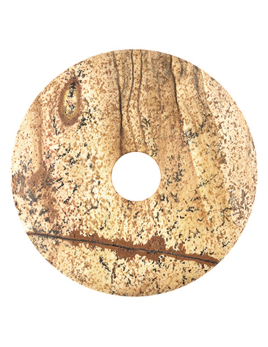 Jaspis landschap donut 30 mm