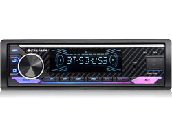 Caliber Autoradio met Bluetooth - 4 x 100 Watt - Auto radio - 1 DIN - Handsfree bellen - USB, SD, AUX, FM - USB Oplaadpoort (RMD058)