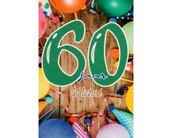 Verjaardagskaart 60 Jaar - Wenskaart Verjaardag - Kaart 60 Jaar