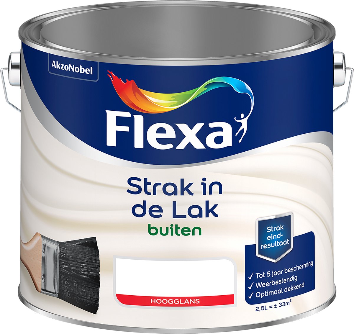 Flexa - Strak in de Lak Buitenlak Hoogglans - Happy Flame - Mengverf - 1 L