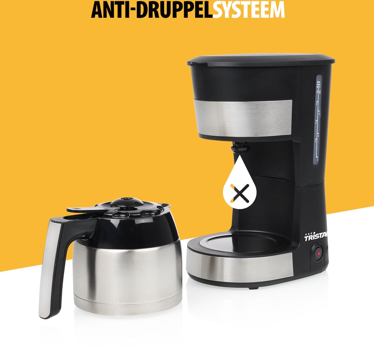 Tristar Koffiezetapparaat filterkoffie 900W - CM-1283 - 1 L, 10 koppen - Camping geschikt - Thermoskan - WK thumbnail 7