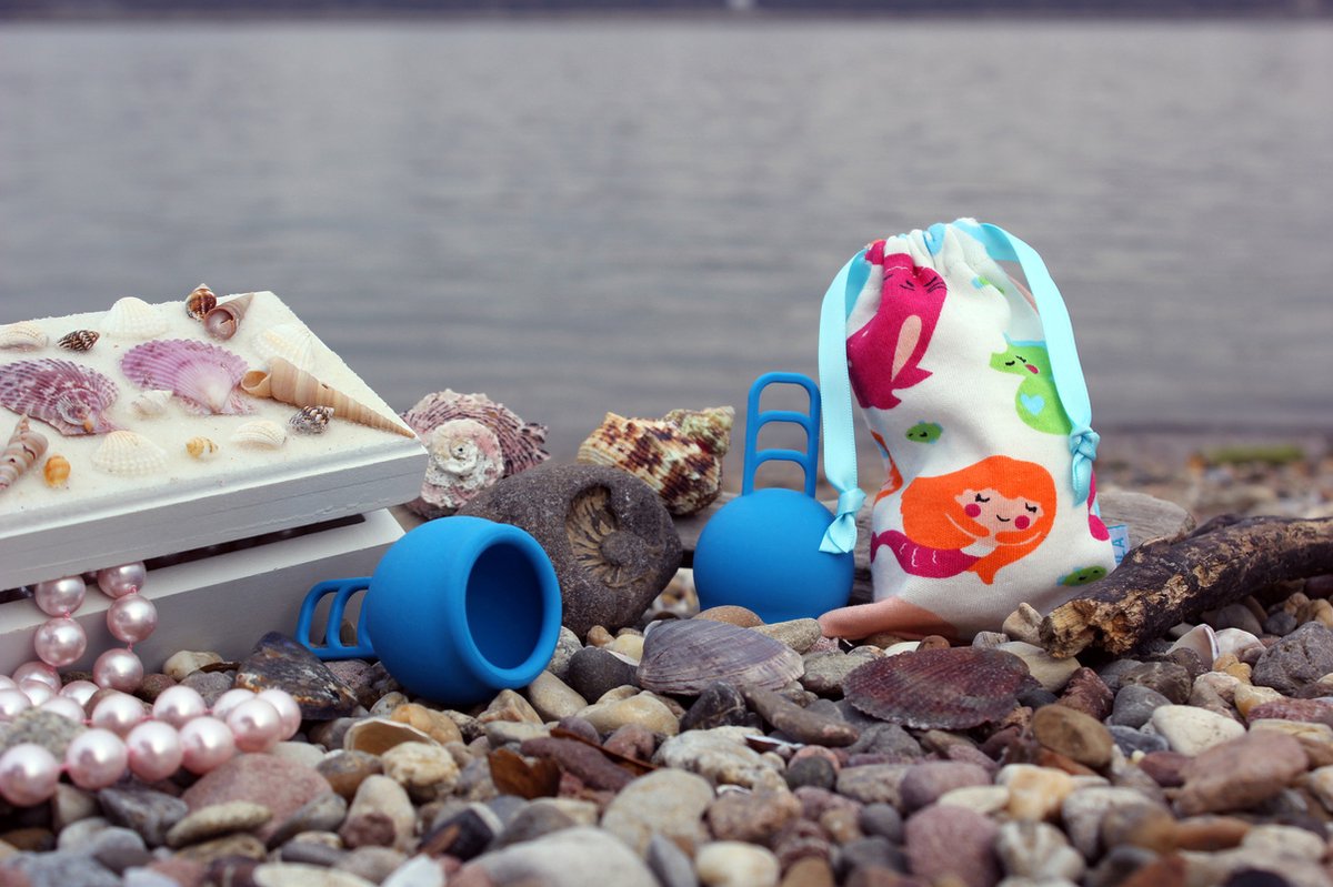 Merula menstruatie cup fox oranje - menstruatiecup