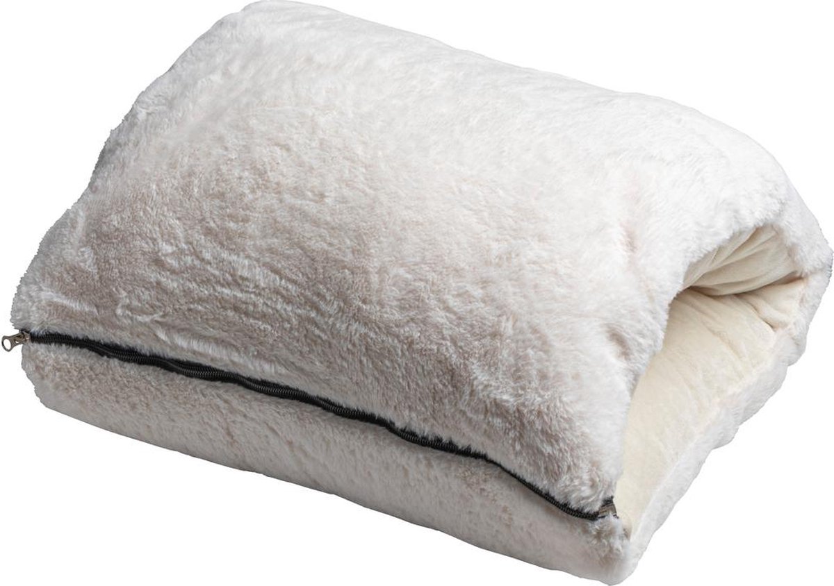 Gusta - Multikussen Wit - Sierkussen - Stoelkussen - Hand- of Voetverwarmer - 45x90cm