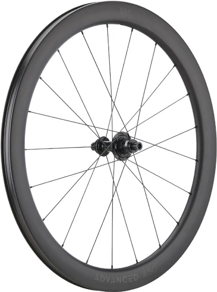 NEWMEN WHEEL ADVANCED A.50 - 28 Inch - Fietswiel Racefiets - Carbon - Bandbreedte 28 tot 30 mm - Achterwiel - Zwart