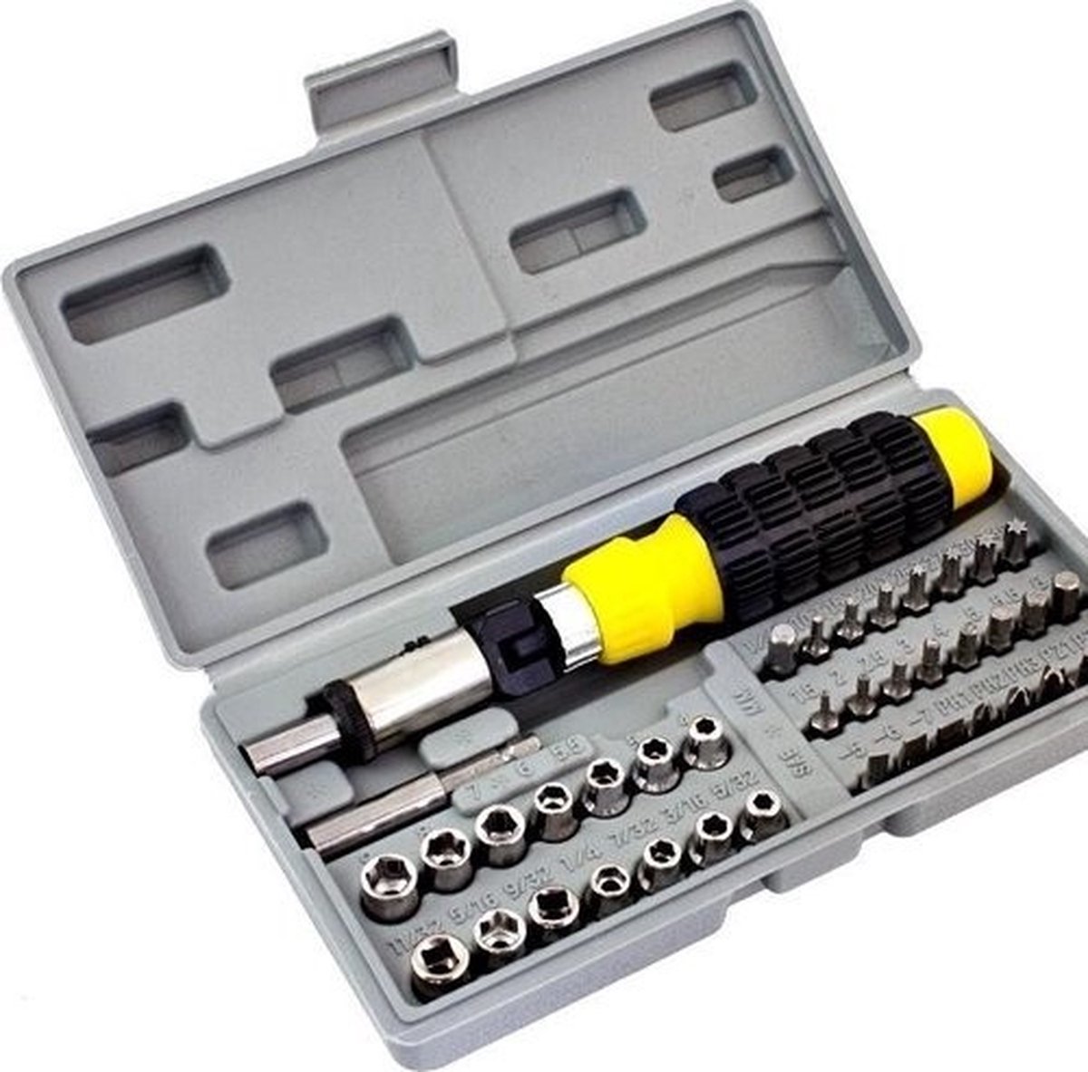 ONEX Bit- en Dopsleutelset OX-254 – 41-delig – Ratel – Inclusief Opbergkoffer