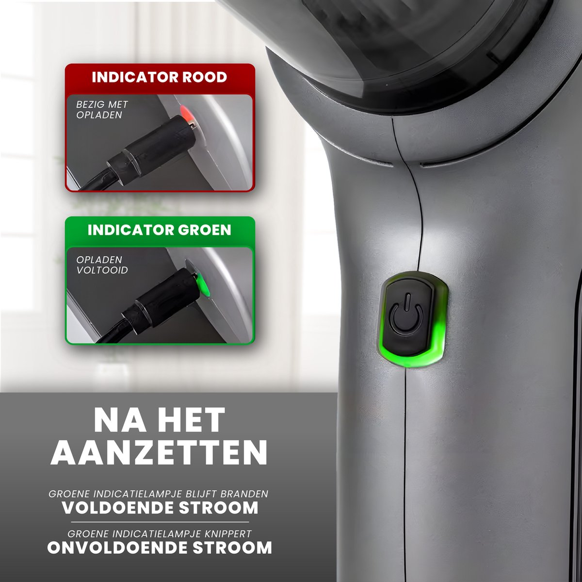 HomeShift® Draadloze Auto Stofzuiger V2 PRO Metallic - afbeelding 3