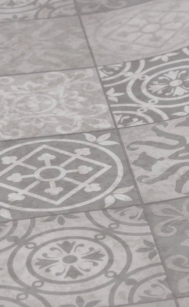 Decoratie plakfolie meubelfolie Tiles Antique 45 cm x 2 meter zelfklevend - Decoratiefolie - Plakplastic - Antieke tegels