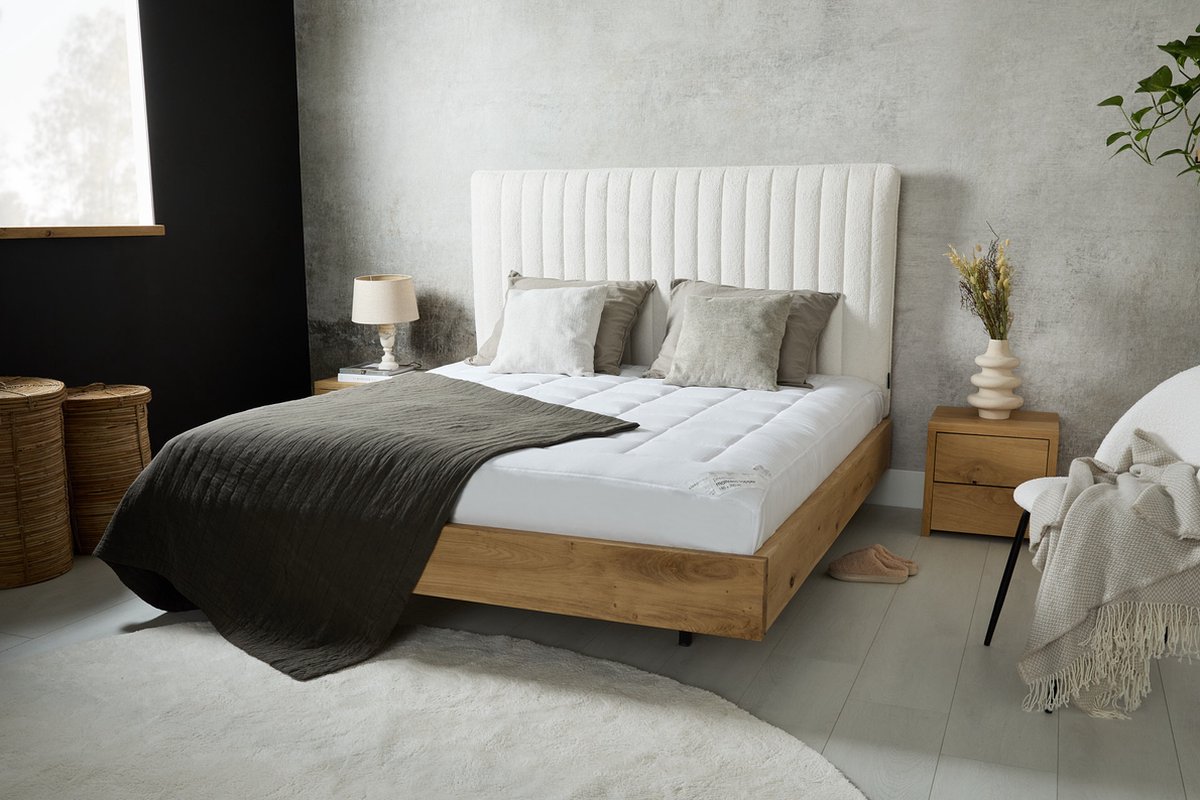 SleepMed Comfortabele doorgestikte premium matrastopper - 160x200cm