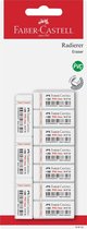 Faber-Castell gum - set van 10 stuks - afmetingen 42x19x12mm - wit - FC-188530
