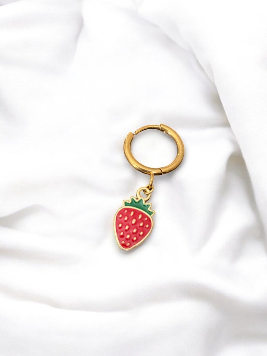 Hiden - Sieraad Oorbellen - Oorknopjes - Oorringen - Sieraden - Moederdag Cadeau - Oorbellen - Mode - Aardbeien