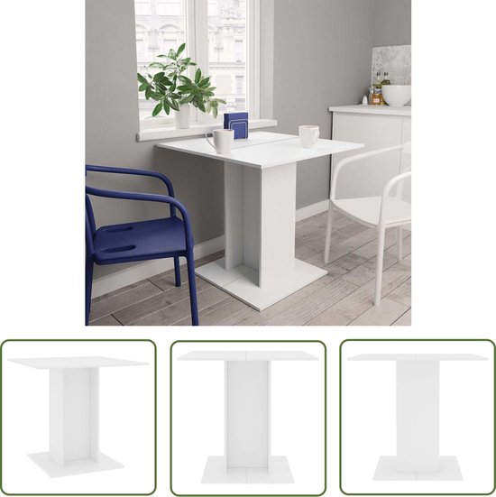 The Living Store Eettafel Wit Spaanplaat 80 X 80 X 75 Cm the-living-store-eettafel-wit-spaanplaat-80-x-80-x-75-cm