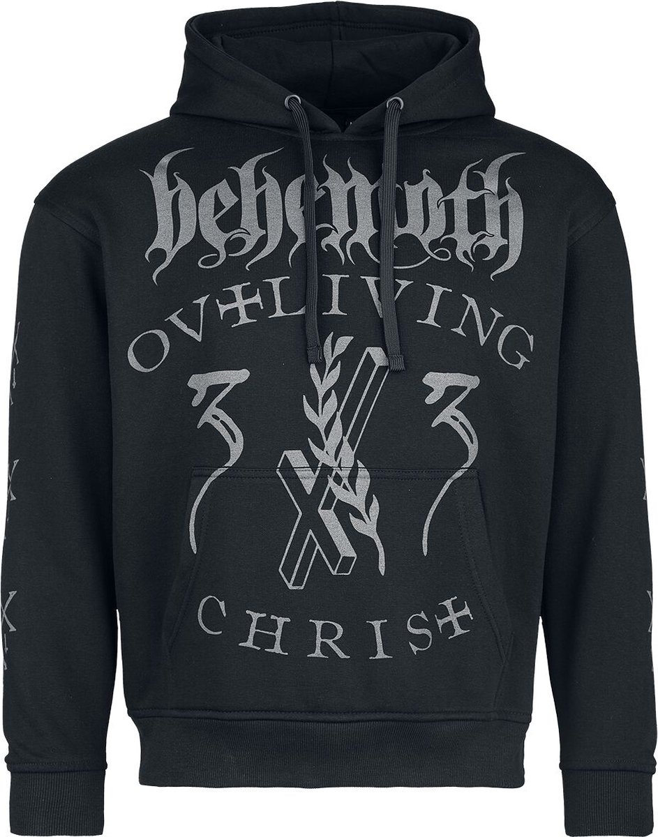 Behemoth Living Christ Silver Heren Trui met capuchon - zwart - M