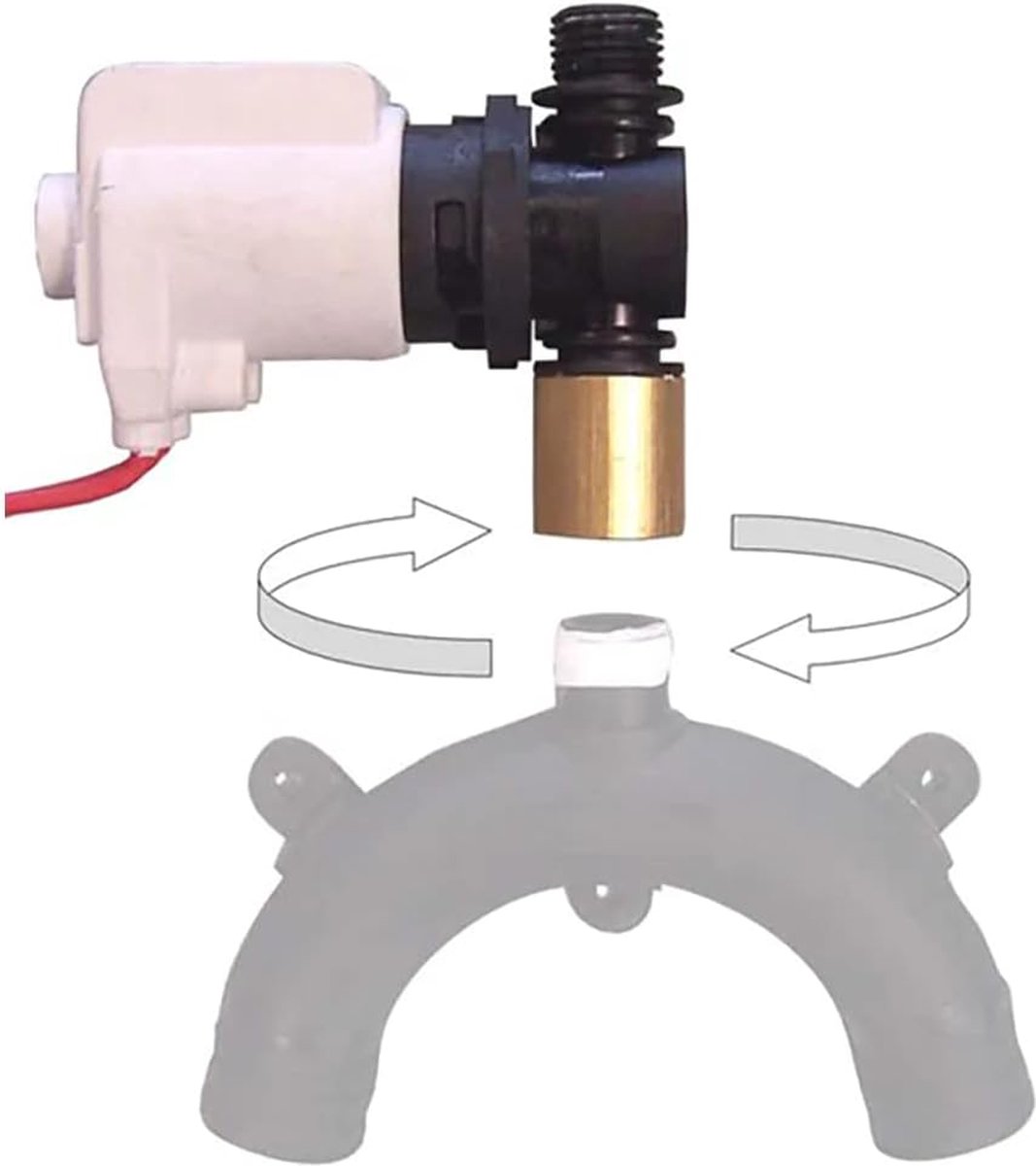 Jabsco 37068-2000 Solenoid Klep voor Beluchter van QF elektrisch Toilet