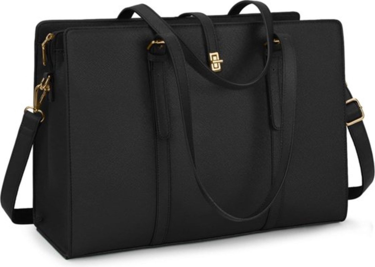 PU-leer Laptoptas - Waterdicht en Elegant - Voor Werk en School - Geschikt Voor 15.6"