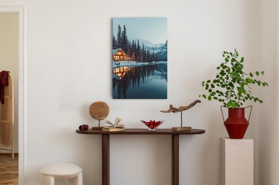 Saammp Canvas Schilderij - Natuur - Kanos- landschap - 50x70 - Foto op canvas - Wanddecoratie - Muurdecoratie Woonkamer - Slaapkamer decoratie - Canvas Print
