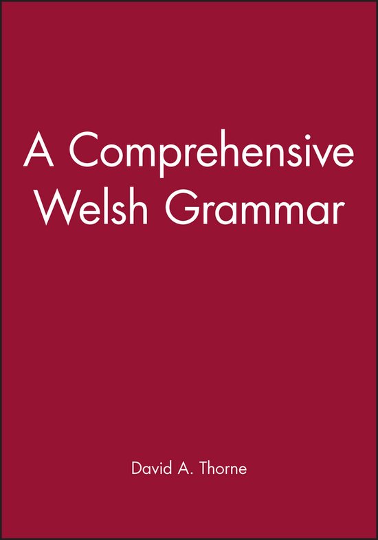 A Comprehensive Welsh Grammar - cover