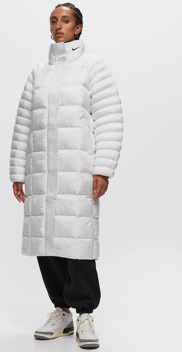 Nike Sportswear Classic Parka Lange Winterjas – Therma Fit Wit