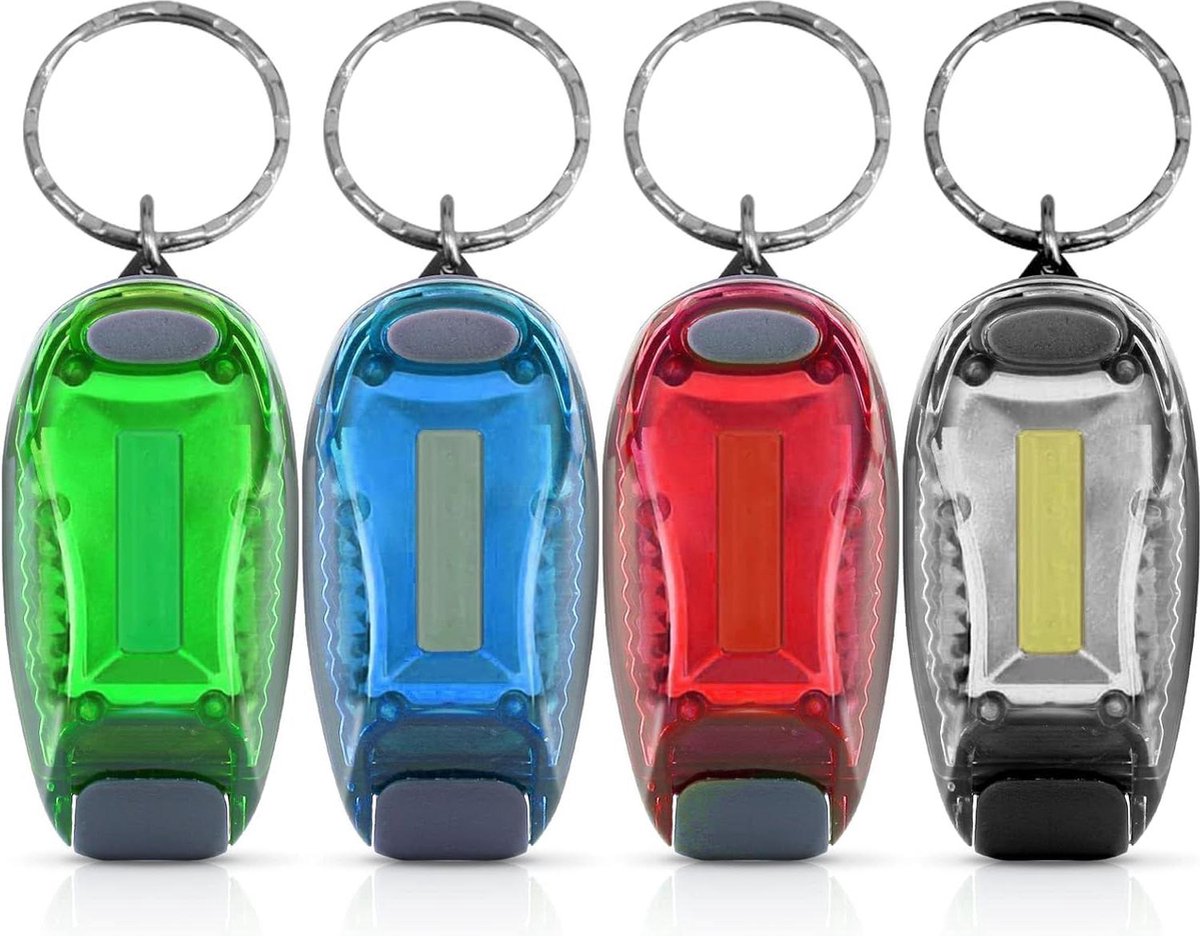 LED-knipperlicht schooltas clip- 4 stuks - veiligheidslicht voor kinderen - 3 lichtmodi - batterijverlichting - buitensporten - nachtlopers - honden .