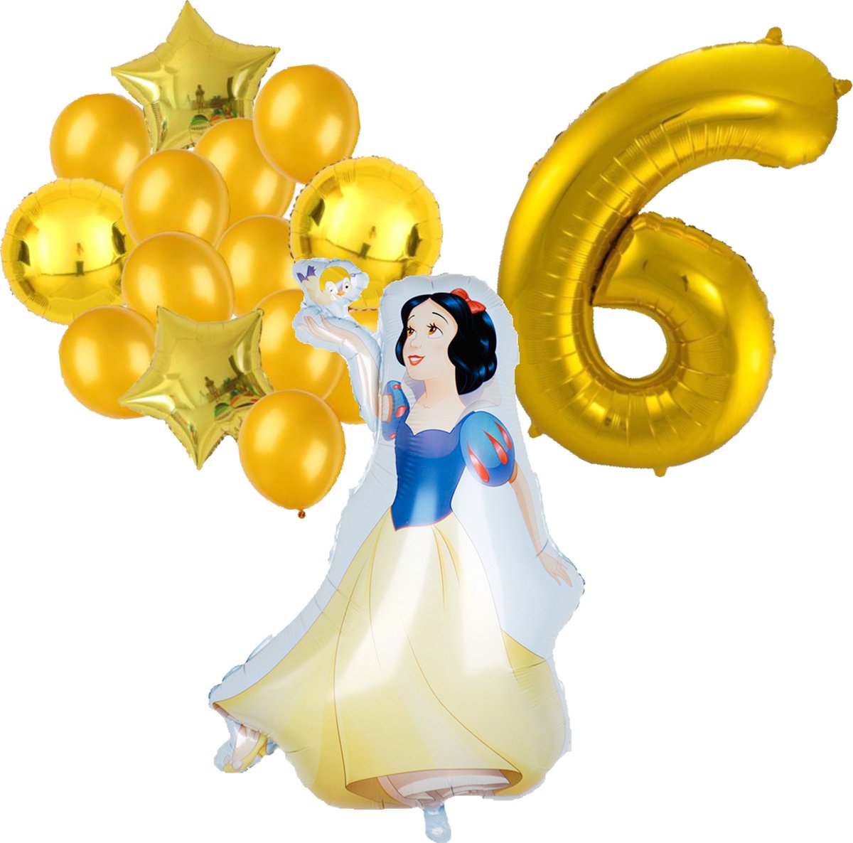 Sneeuwwitje ballon pakket - 100x71cm - Folie Ballon - Prinses - Themafeest - 6 jaar - Verjaardag - Ballonnen - Versiering - Helium ballon