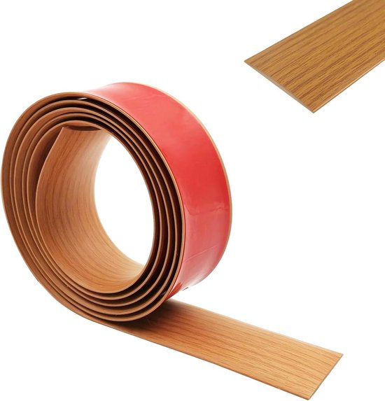 LIHIQIYA PVC Overgangsprofiel Zelfklevend Hoogtecompensatie, 7CMx1M Waterdichte Zelfklevend Hoogteverschil Overgangslijst van 15-20mm, Deurdrempellijst voor Parket en Laminaat Vloeren (Grijs hout