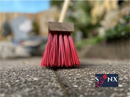 Synx Tools Voegenmes 150 cm Met Steel en Nylon Straatbezem 40 cm - Nylon - Buitenbezem - Met steel 150 cm van Synx Tools — afbeelding 2