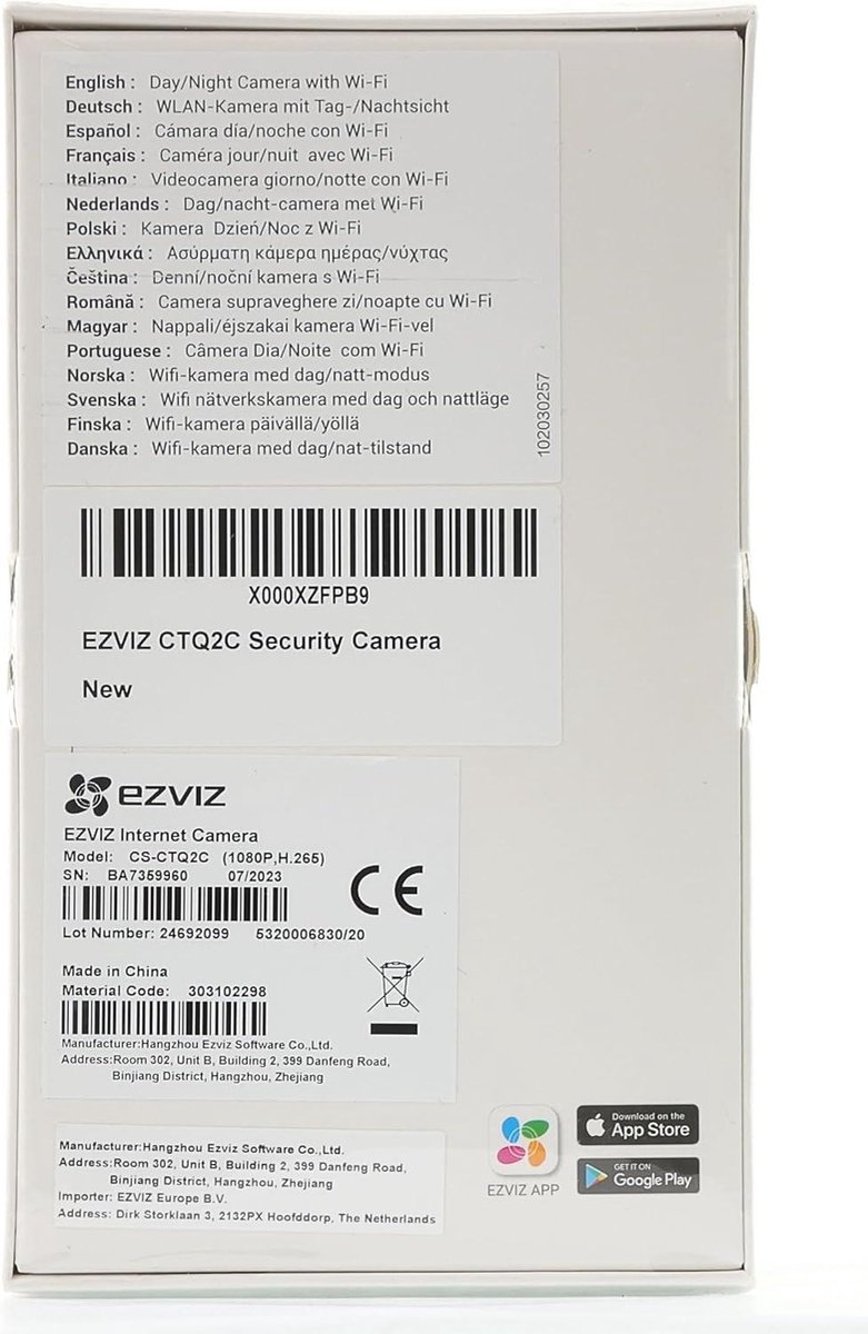 Camera wifi ngoài trời Ezviz H3C color 2MP 1080P hồng ngoại 30m, phát