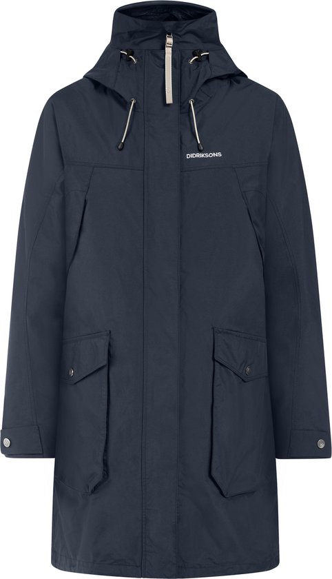 Didriksons THELMA WNS PARKA 10 Dames Outdoorjas - Dark Night Blue