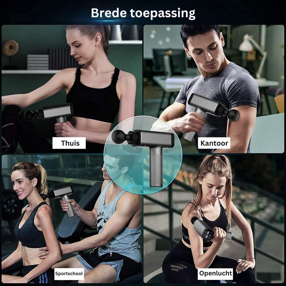 Afbeelding 2 van ApexArte® Massage Gun Professioneel - Massage Apparaat - Theragun