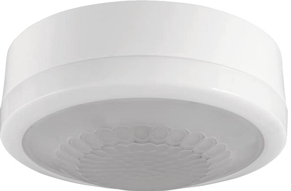 PIR Passieve Infrarood Aanwezigheidsmelder met 360° Detectiebereik voor Plafondmontage - Tot 400W LED