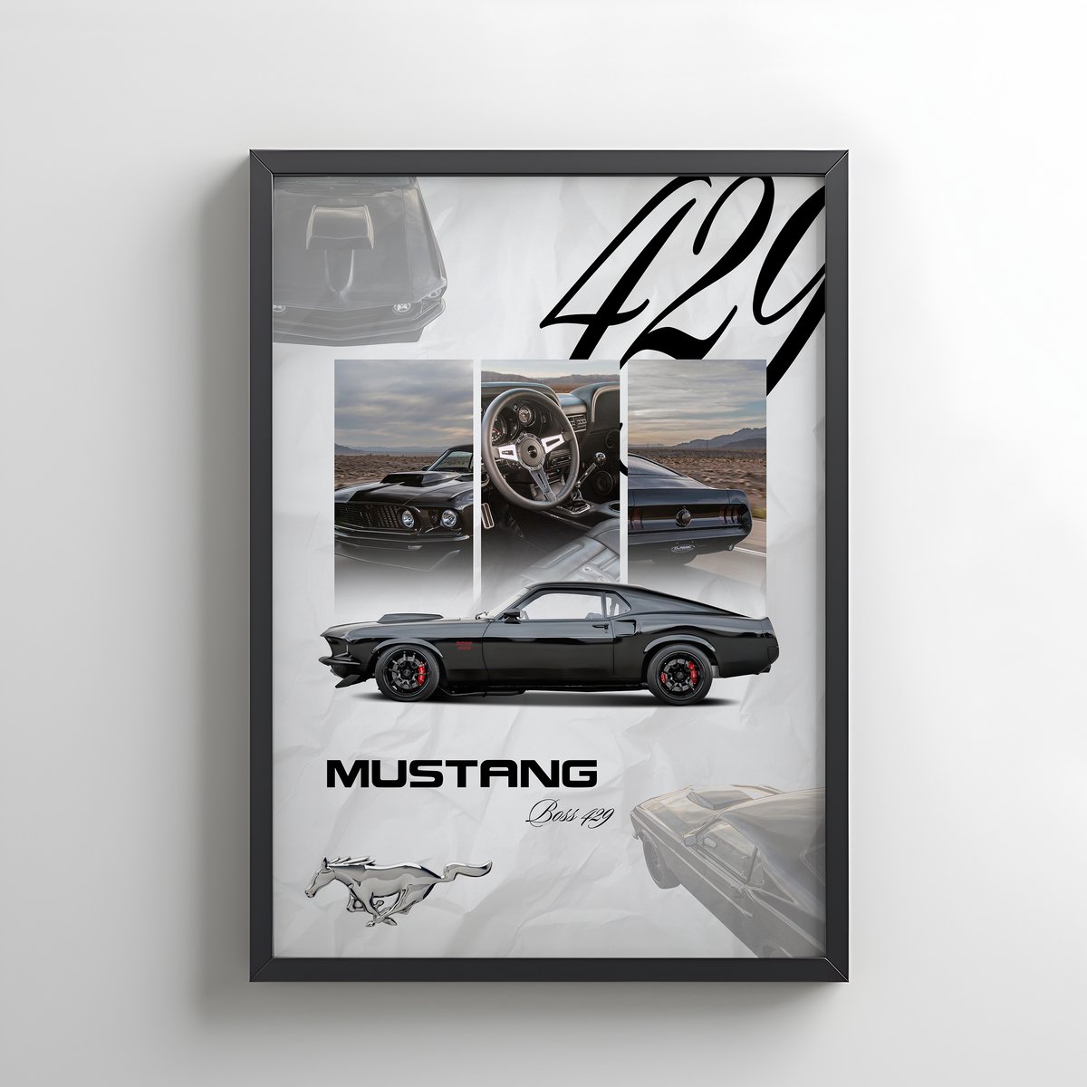 Mustang Boss 429 poster A3