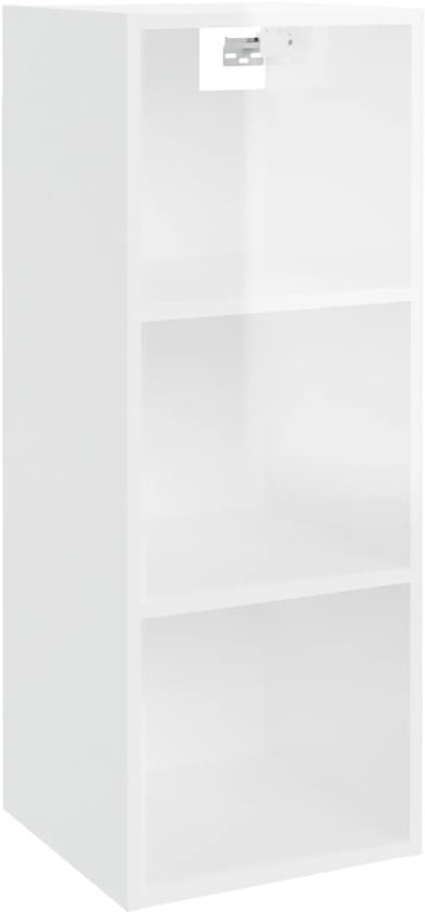 VidaXL Wandkast 50x15x100 cm bewerkt hout grijs sonoma