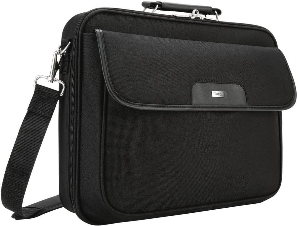 Laptoptas tot 16 inch met gewatteerd compartiment en afneembare schouderriem - Zwart
