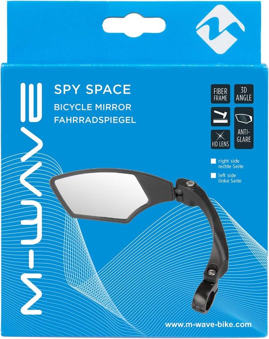 Busch & Müller 901/3 2321026600 Fahrradspiegel, schwarz, 15 x 6 6,cm
