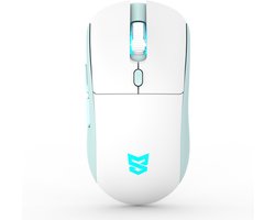 Sunsonny S-R6 Draadloze muis - Wit - 2.4G & BT 5.0 Draadloze muis met Verstelbare DPI 1000-1200-1600