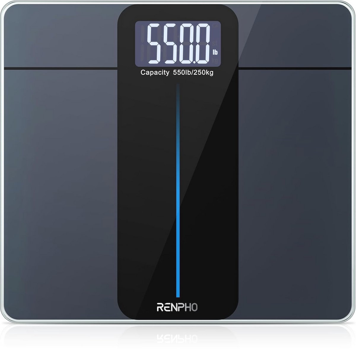 Digitale Badkamerweegschaal 550 kg met Groot LED-Display - Extra Hoge Capaciteit en Nauwkeurigheid tot 0,0 kg