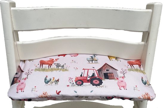 Gecoate kussenset voor de Tripp Trapp kinderstoel van Stokke - Boerderij van Merkloos — afbeelding 2