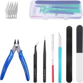 Set d'outils de Basic pour modélistes - Ensemble d'outils pratique pour la réparation et le montage de modèles de construction
