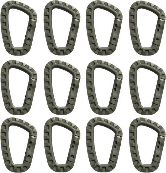 Karabijnhaken set 3 stuks zwart